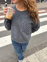 Cashmere pull grey