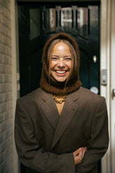 Balaclava mohair chocolate