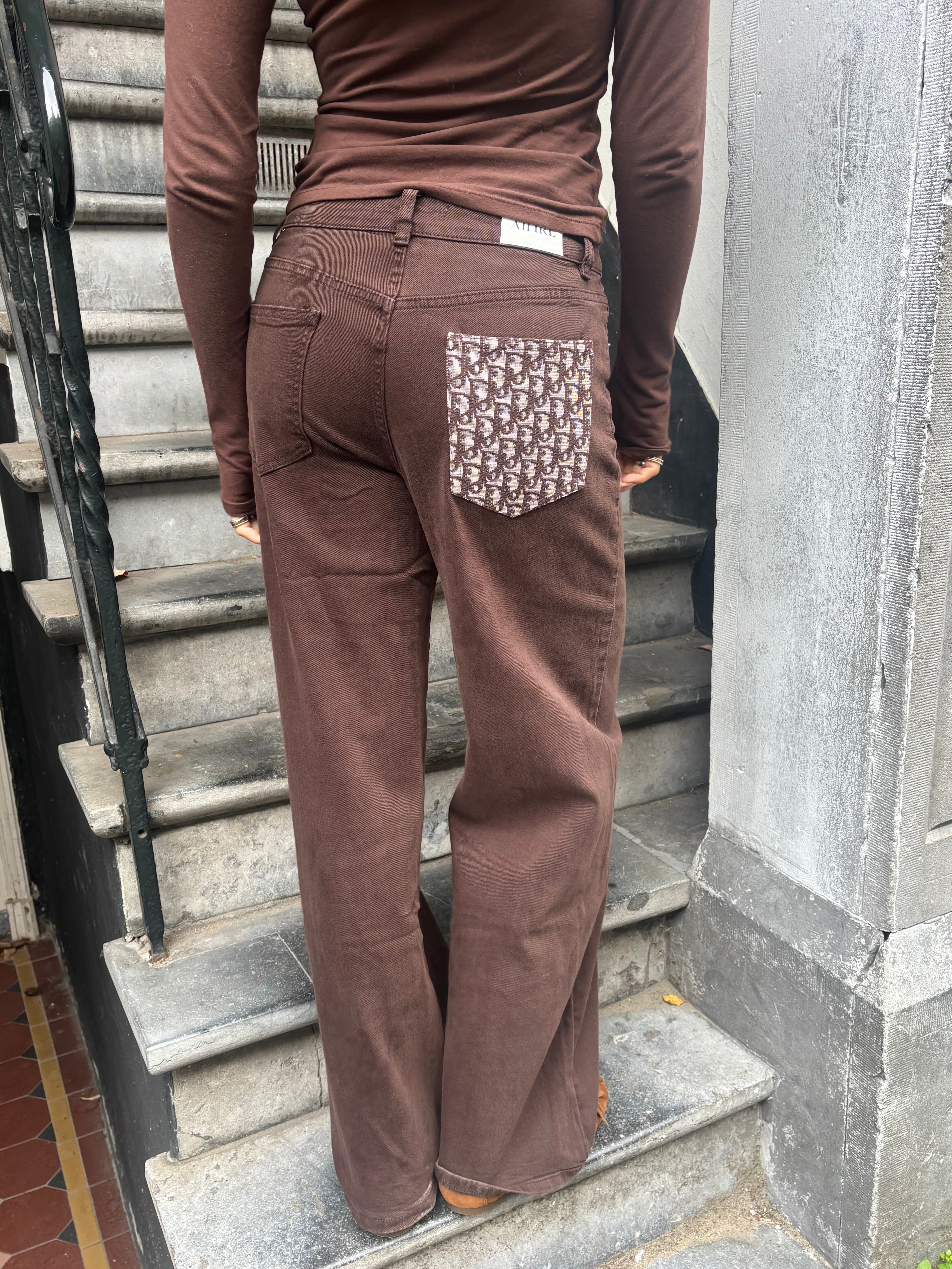Attire Autumn Brown Jeans - Pocket