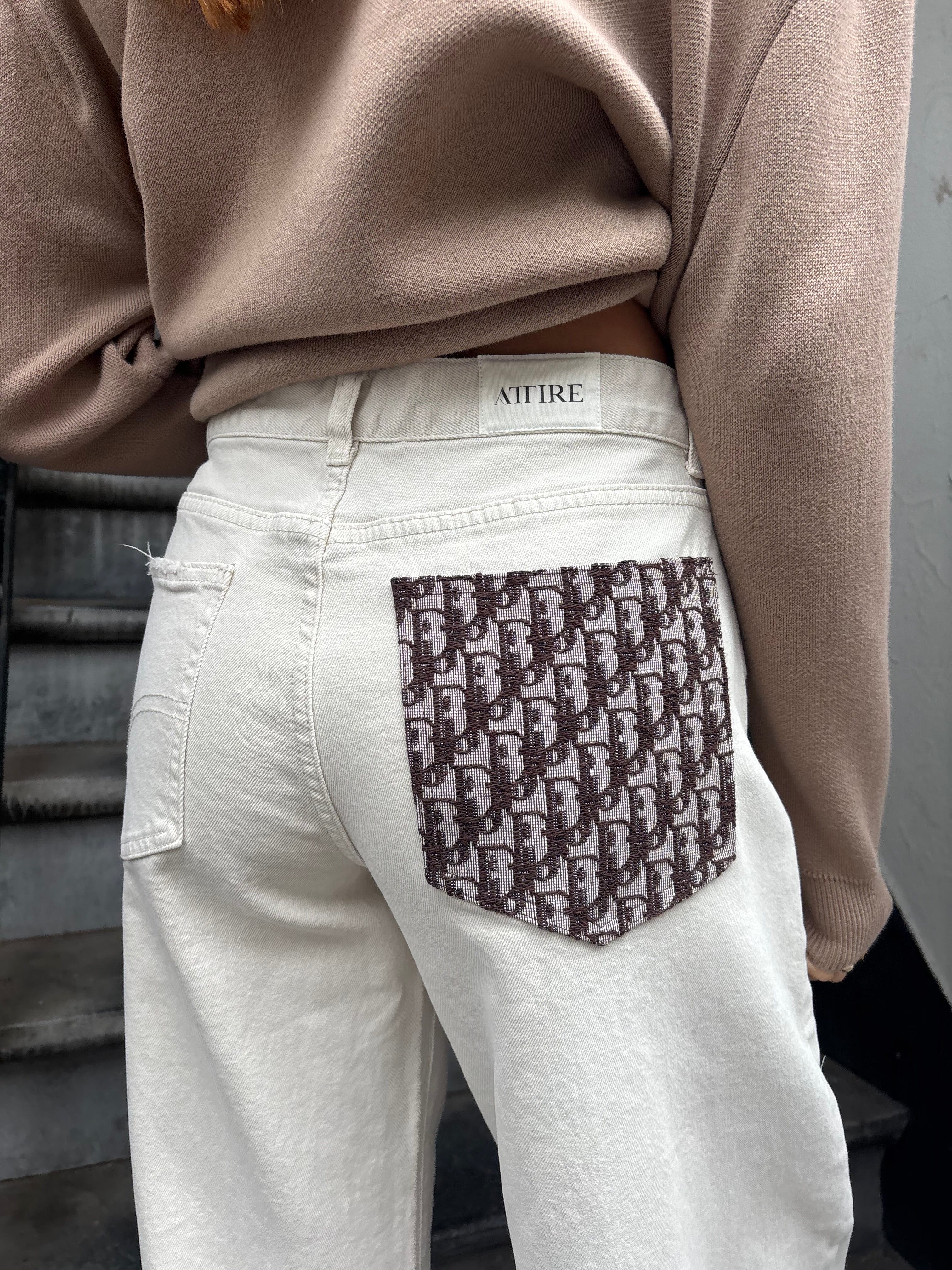 Attire sale jeans off white - brown