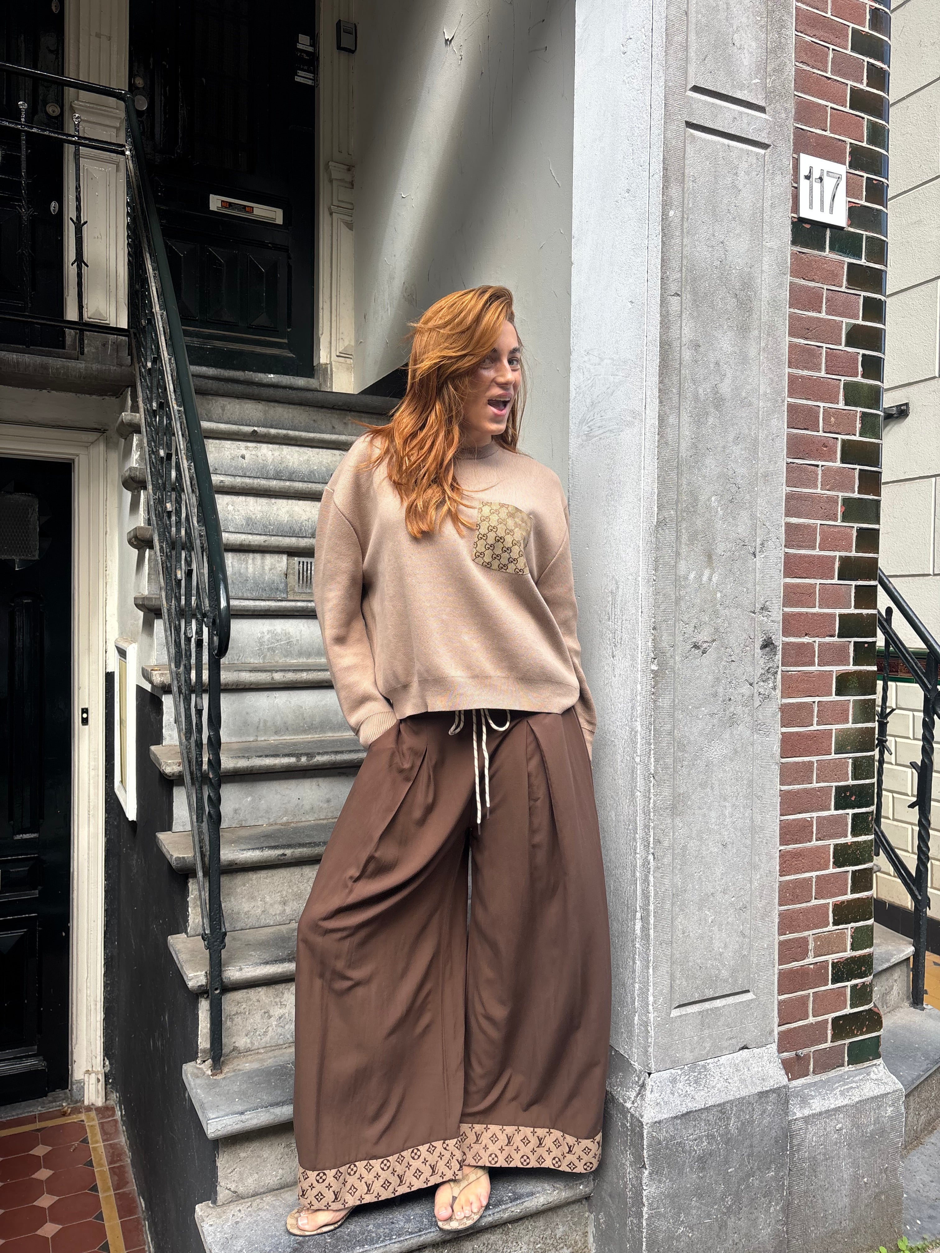 Sale pants brown LV
