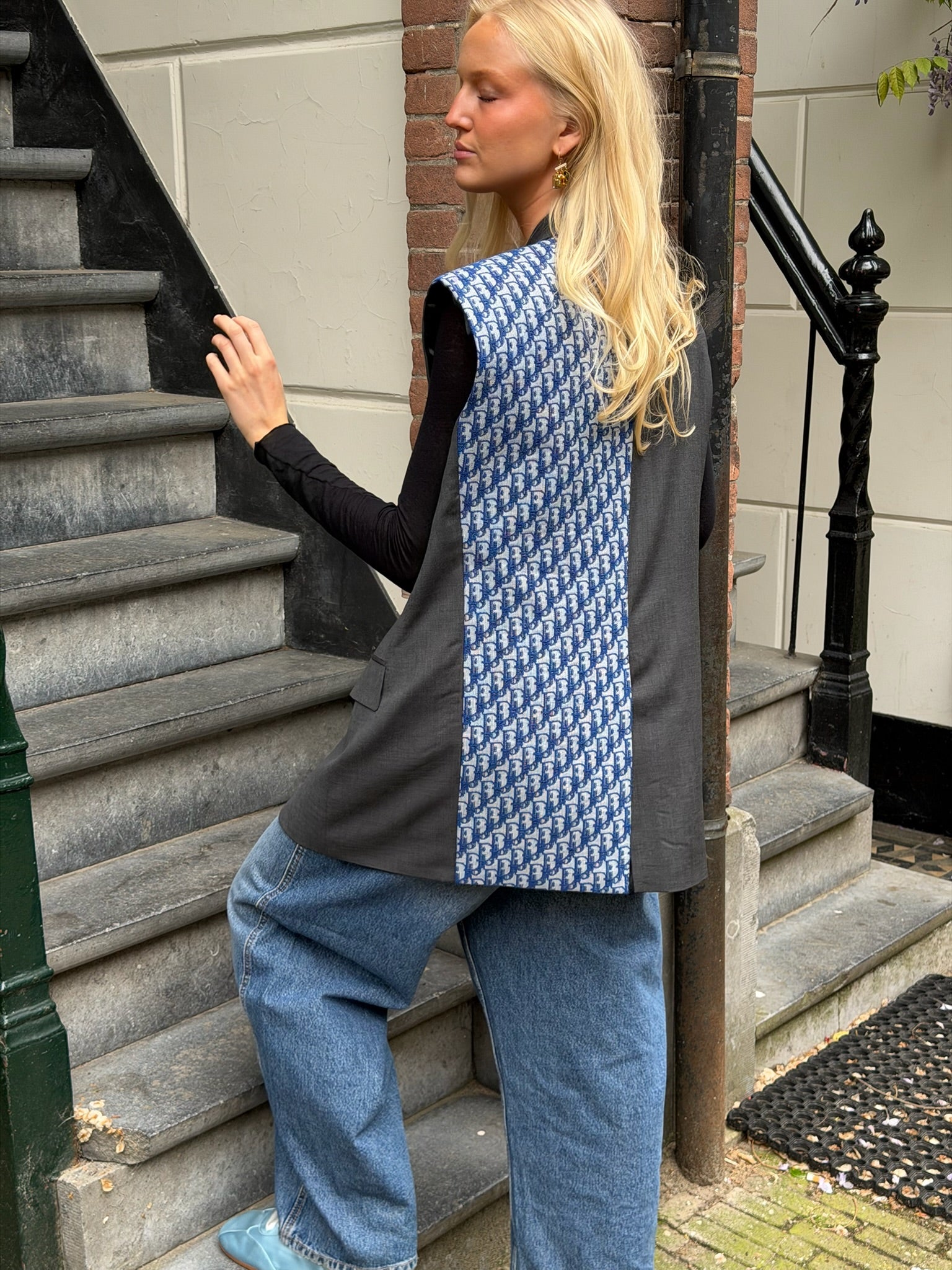 Attire Dior gilet blue