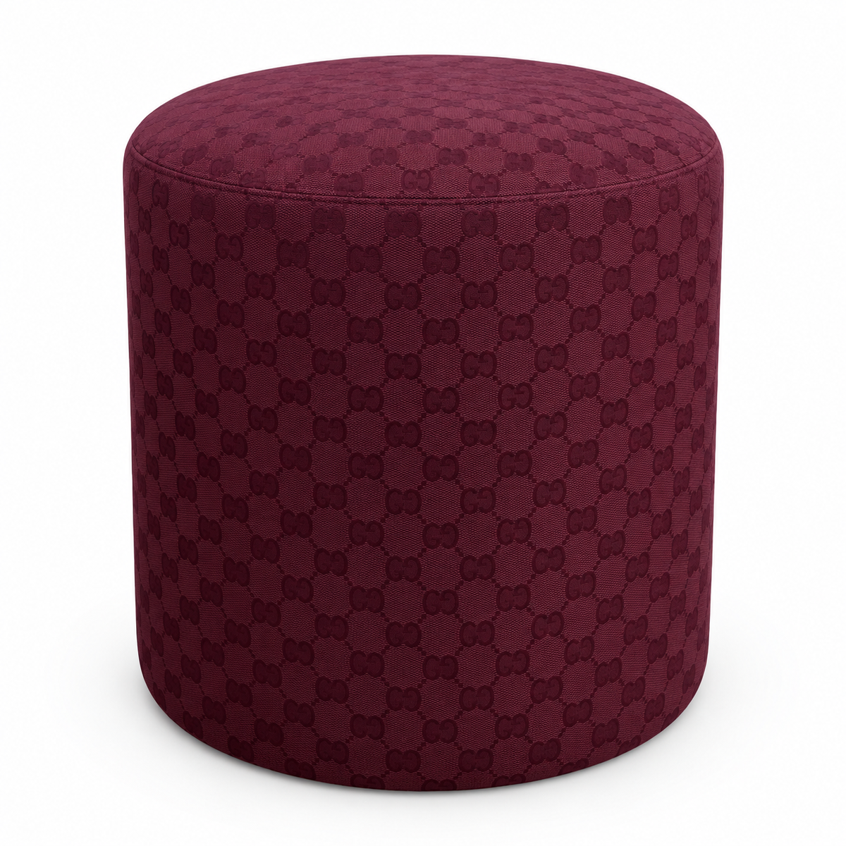 Attire poef burgundy
