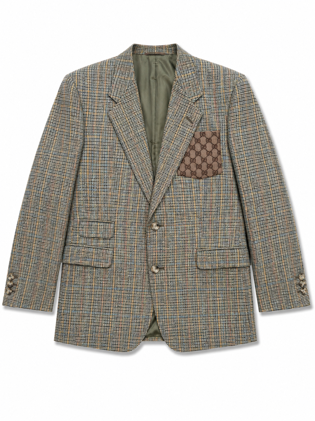 Ruit blazer GG beige one size