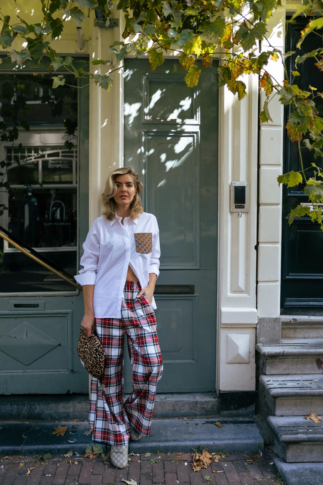 Scottish pants white