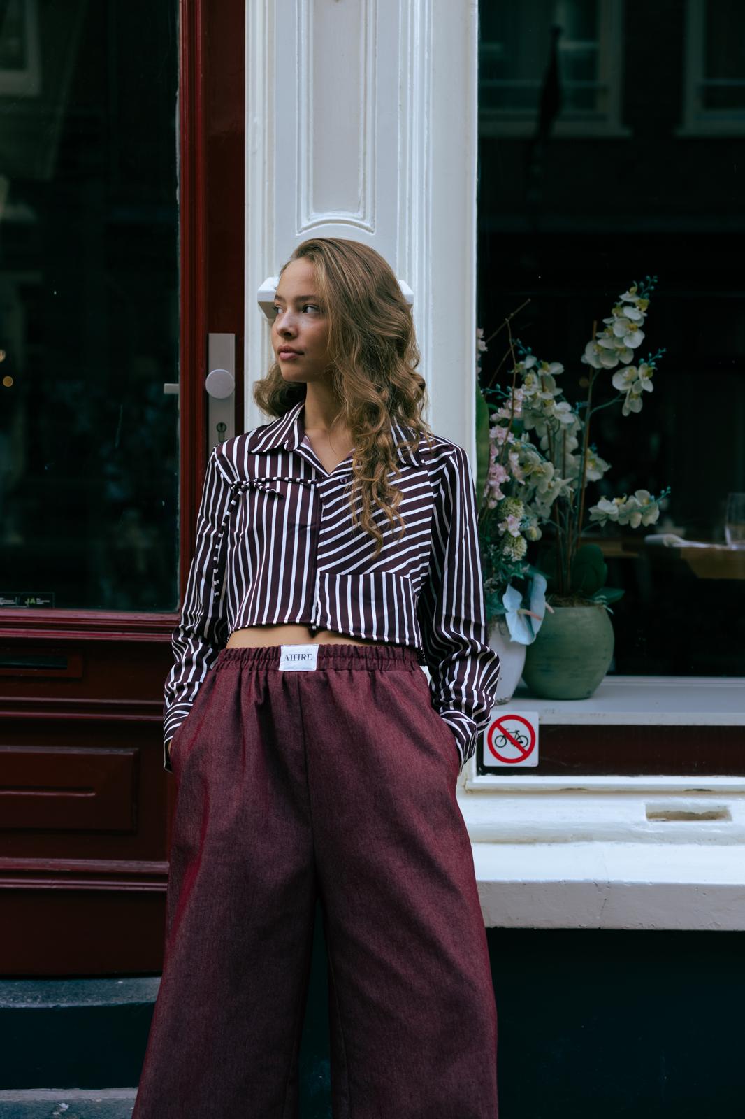 Monaco blouse burgundy