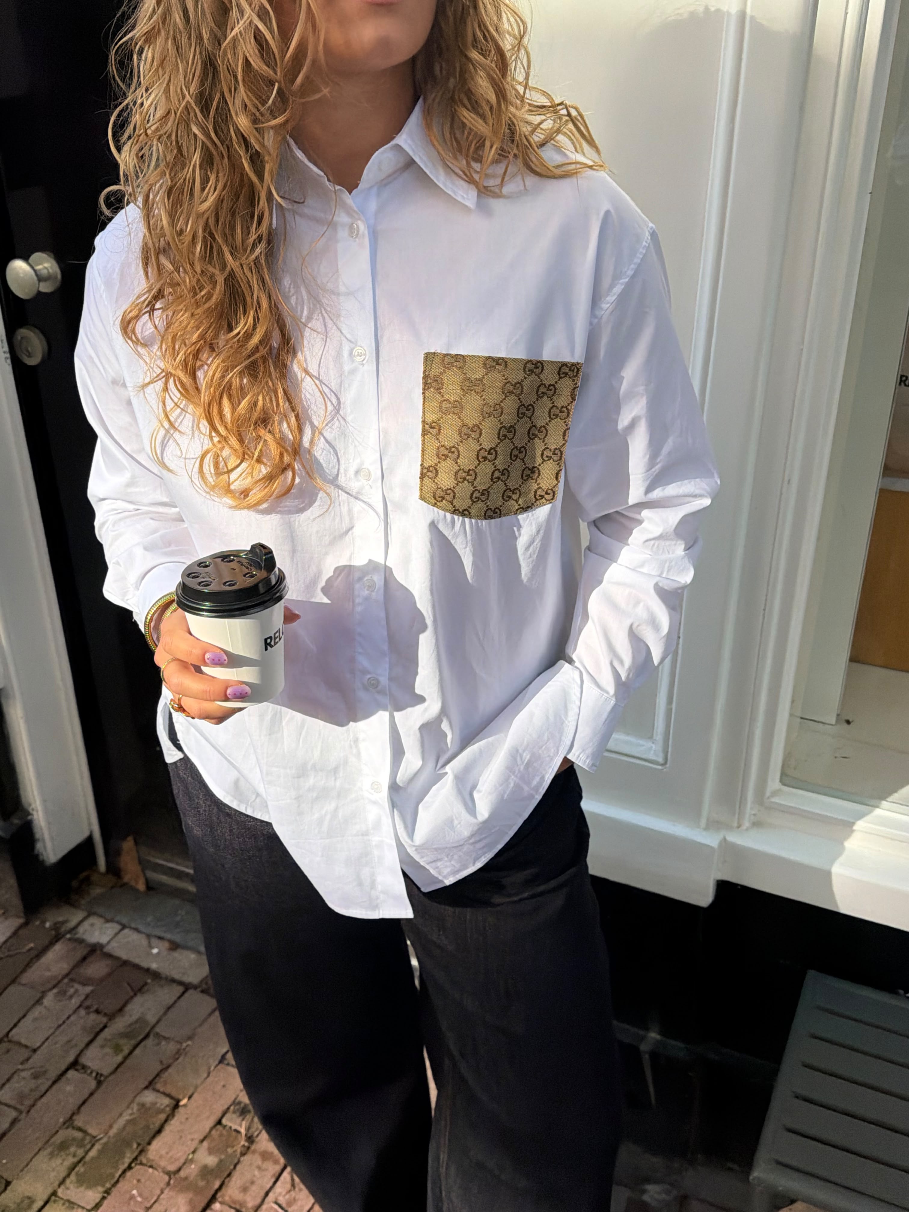 Attire Blouse GG Beige Pocket